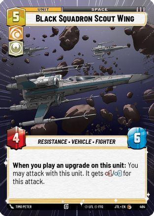 Black Squadron Scout Wing (Hyperspace) (464) - JTL - Common