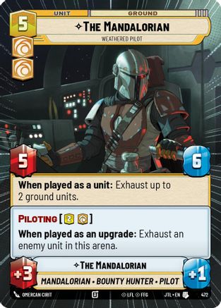 The Mandalorian - Weathered Pilot (Hyperspace) (472) - JTL - Uncommon