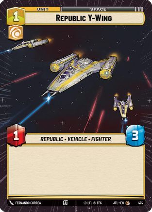 Republic Y-Wing (Hyperspace) (474) - JTL - Common