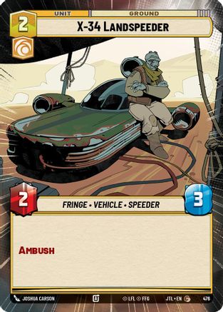 X-34 Landspeeder (Hyperspace) (476) - JTL - Common