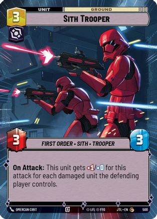 Sith Trooper (Hyperspace) (500) - JTL - Common