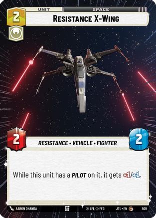 Resistance X-Wing (Hyperspace) (509) - JTL - Common