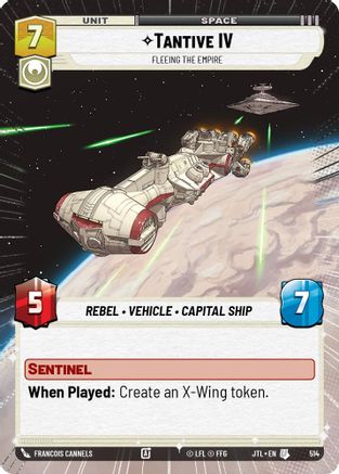 Tantive IV - Fleeing the Empire (Hyperspace) (514) - JTL - Uncommon