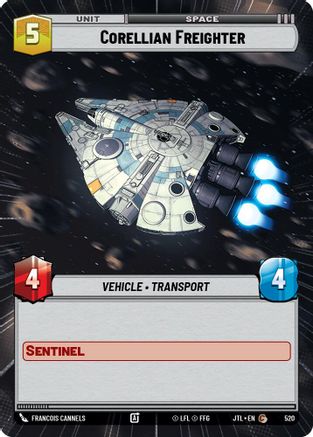 Corellian Freighter (Hyperspace) (520) - JTL - Common