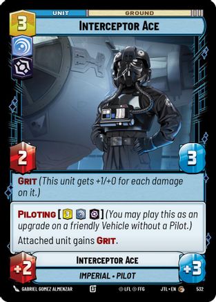 Interceptor Ace (Foil) (532) - JTL - Common - Foil