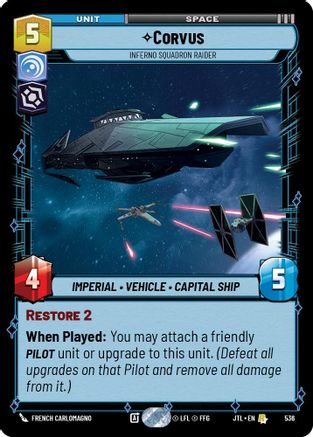 Corvus - Inferno Squadron Raider (Foil) (536) - JTL - Rare - Foil