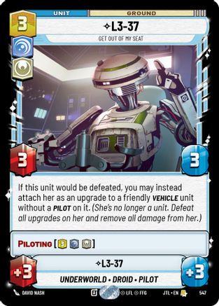 L3-37 - Get Out Of My Seat (Foil) (547) - JTL - Rare - Foil