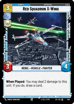 Red Squadron X-Wing (Foil) (549) - JTL - Common - Foil