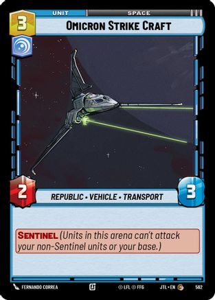 Omicron Strike Craft (Foil) (562) - JTL - Common - Foil