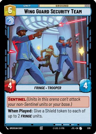 Wing Guard Security Team (Foil) (570) - JTL - Uncommon - Foil