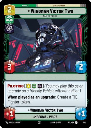 Wingman Victor Two - Mauler Mithel (Foil) (582) - JTL - Uncommon - Foil
