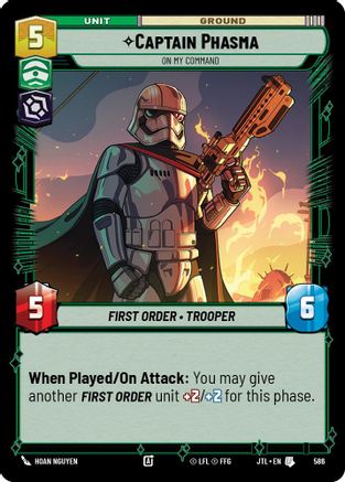 Captain Phasma - On My Command (Foil) (586) - JTL - Uncommon - Foil