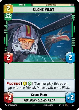 Clone Pilot (Foil) (606) - JTL - Common - Foil