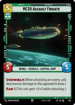 MC30 Assault Frigate (Foil) (616) - JTL - Common - Foil