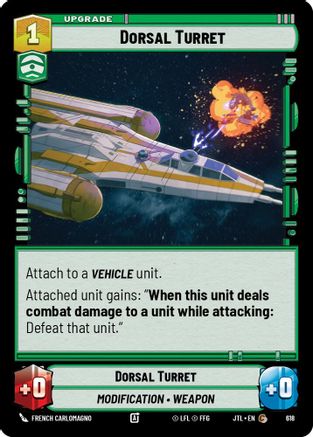 Dorsal Turret (Foil) (618) - JTL - Common - Foil