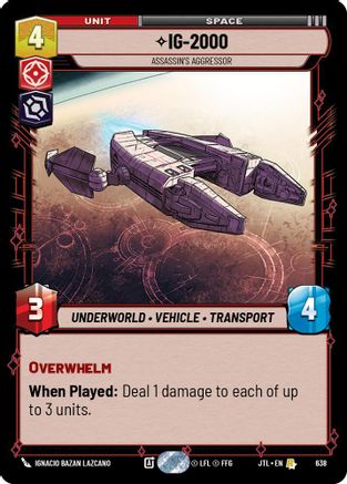 IG-2000 - Assassin's Aggressor (Foil) (638) - JTL - Rare - Foil