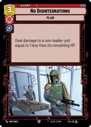 No Disintegrations (Foil) (642) - JTL - Special - Foil