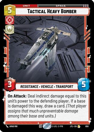 Tactical Heavy Bomber (Foil) (650) - JTL - Rare - Foil