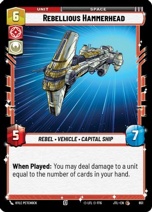 Rebellious Hammerhead (Foil) (651) - JTL - Common - Foil