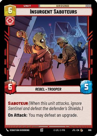 Insurgent Saboteurs (Foil) (666) - JTL - Common - Foil