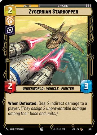 Zygerrian Starhopper (Foil) (681) - JTL - Common - Foil