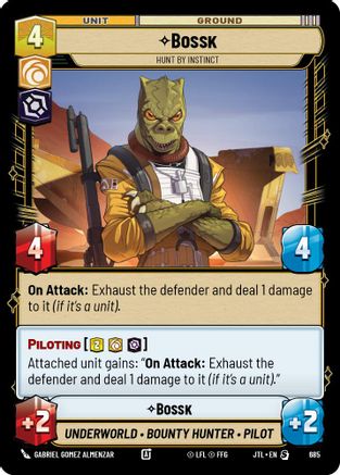 Bossk - Hunt By Instinct (Foil) (685) - JTL - Special - Foil