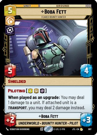 Boba Fett - Feared Bounty Hunter (Foil) (687) - JTL - Rare - Foil