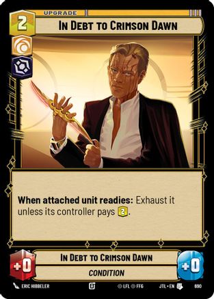 In Debt to Crimson Dawn (Foil) (690) - JTL - Uncommon - Foil