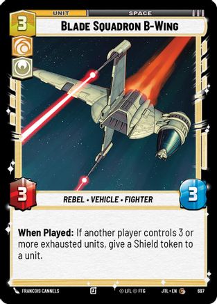 Blade Squadron B-Wing (Foil) (697) - JTL - Common - Foil