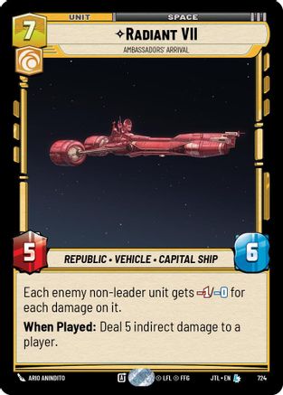 Radiant VII - Ambassadors' Arrival (Foil) (724) - JTL - Legendary - Foil