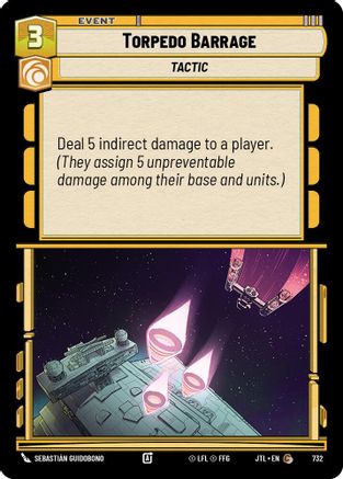 Torpedo Barrage (Foil) (732) - JTL - Common - Foil