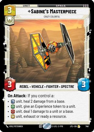 Sabine's Masterpiece - Crazy Colorful (Foil) (748) - JTL - Rare - Foil
