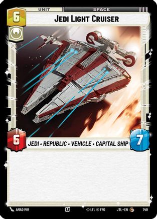 Jedi Light Cruiser (Foil) (749) - JTL - Common - Foil