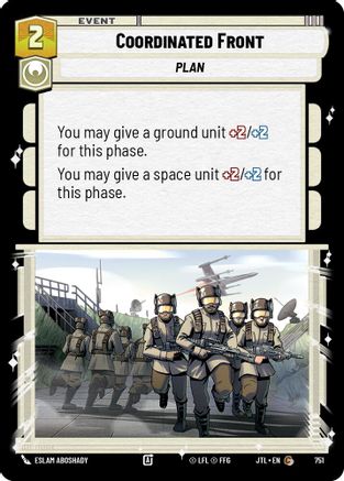 Coordinated Front (Foil) (751) - JTL - Common - Foil