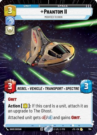Phantom II - Modified to Dock (Hyperspace Foil) (784) - JTL - Rare - Foil