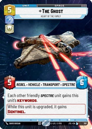 The Ghost - Heart of the Family (Hyperspace Foil) (787) - JTL - Legendary - Foil