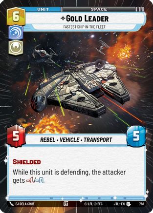 Gold Leader - Fastest Ship in the Fleet (Hyperspace Foil) (788) - JTL - Uncommon - Foil