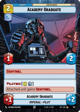 Academy Graduate (Hyperspace Foil) (792) - JTL - Common - Foil