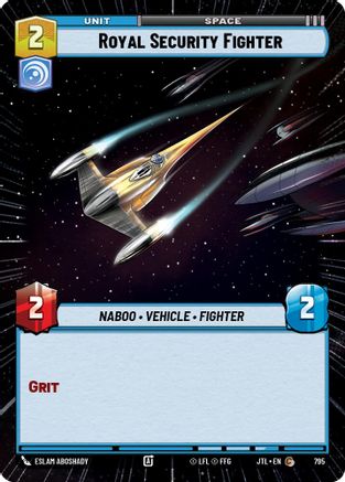 Royal Security Fighter (Hyperspace Foil) (795) - JTL - Common - Foil
