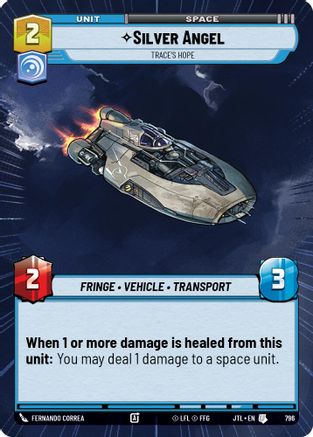 Silver Angel - Trace's Hope (Hyperspace Foil) (796) - JTL - Uncommon - Foil