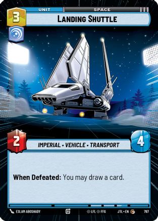 Landing Shuttle (Hyperspace Foil) (797) - JTL - Common - Foil