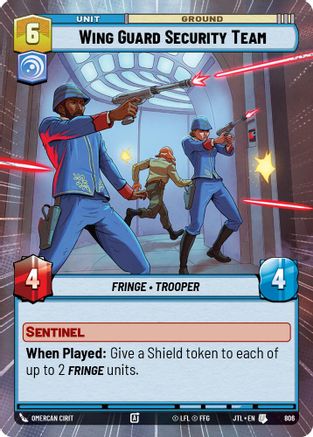 Wing Guard Security Team (Hyperspace Foil) (806) - JTL - Uncommon - Foil