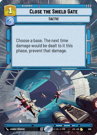 Close the Shield Gate (Hyperspace Foil) (808) - JTL - Rare - Foil