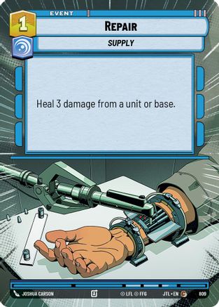 Repair (Hyperspace Foil) (809) - JTL - Common - Foil
