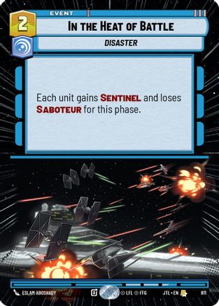 In the Heat of Battle (Hyperspace Foil) (811) - JTL - Rare - Foil