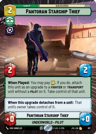 Pantoran Starship Thief (Hyperspace Foil) (817) - JTL - Rare - Foil