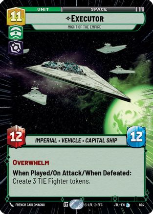 Executor - Might of the Empire (Hyperspace Foil) (824) - JTL - Legendary - Foil
