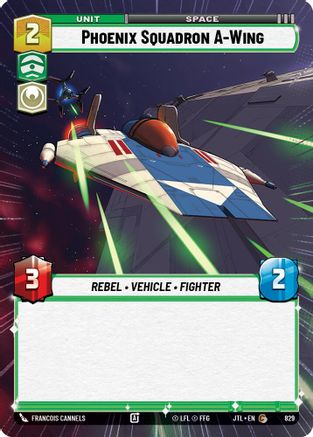 Phoenix Squadron A-Wing (Hyperspace Foil) (829) - JTL - Common - Foil