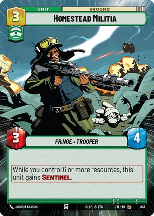 Homestead Militia (Hyperspace Foil) (847) - JTL - Common - Foil