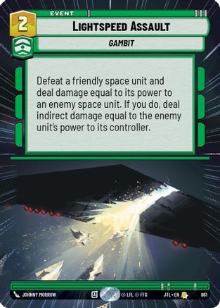 Lightspeed Assault (Hyperspace Foil) (861) - JTL - Rare - Foil